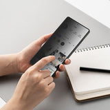 Затъмняващ Протектор за Samsung S25 Ultra, Ringke Privacy Easy Slide Glass 2бр., Черен (5)