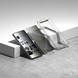 Затъмняващ Протектор за Samsung S25 Ultra, Ringke Privacy Easy Slide Glass 2бр., Черен (4)