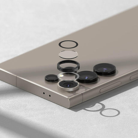 Протектор за Камерата на Samsung S25 Ultra, Ringke Cam Lens Frame Glass 2бр., Черен (4)