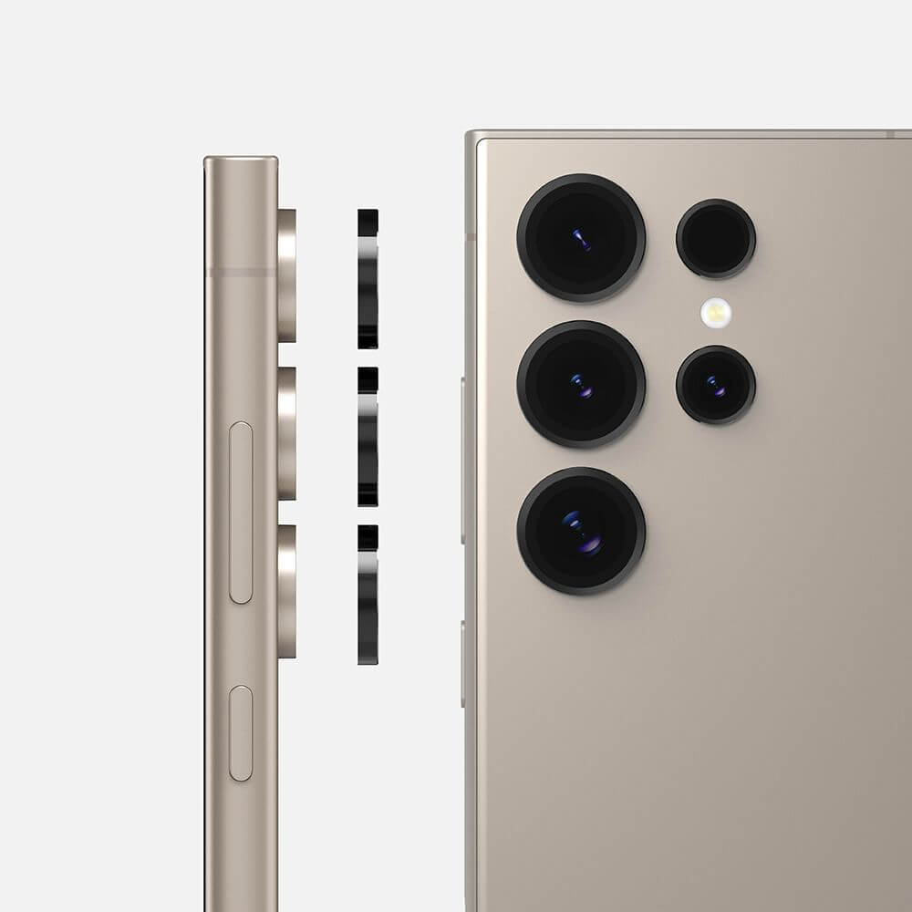 Протектор за Камерата на Samsung S25 Ultra, Ringke Cam Lens Frame Glass 2бр., Черен (2)