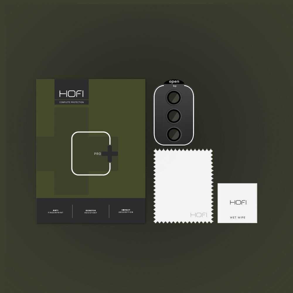 Протектор за Камерата на Samsung S25 Plus, Hofi CamRing Glass, Черен (2)