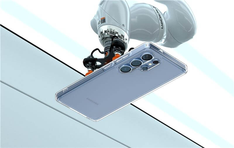 Противоударен Калъф за Samsung S25 Ultra, Spigen Ultra Hybrid Case, Прозрачен (7)