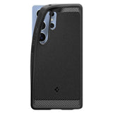 Magsafe Противоударен Калъф за Samsung S25 Ultra, Spigen Rugged Armor Case, Черен (3)