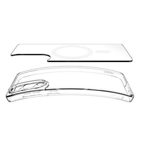 Magsafe Противоударен Калъф за Samsung S25 Edge, Spigen Ultra Hybrid Case, Бял (6)