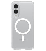 Magsafe Противоударен Калъф за Samsung S25 Edge, Spigen Ultra Hybrid Case, Бял