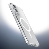 Magsafe Противоударен Калъф за Samsung S25 Edge, Spigen Ultra Hybrid Case, Бял (8)