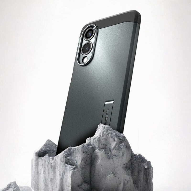 Magsafe Противоударен Калъф за Samsung S25 Edge, Spigen Tough Armor Case, Зелен (10)