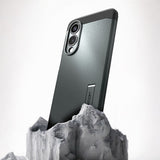Magsafe Противоударен Калъф за Samsung S25 Edge, Spigen Tough Armor Case, Зелен (10)