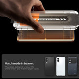 Стъклен Протектор за Samsung S25 Edge, Spigen EZ Fit Pro Glass tR, Прозрачен (8)