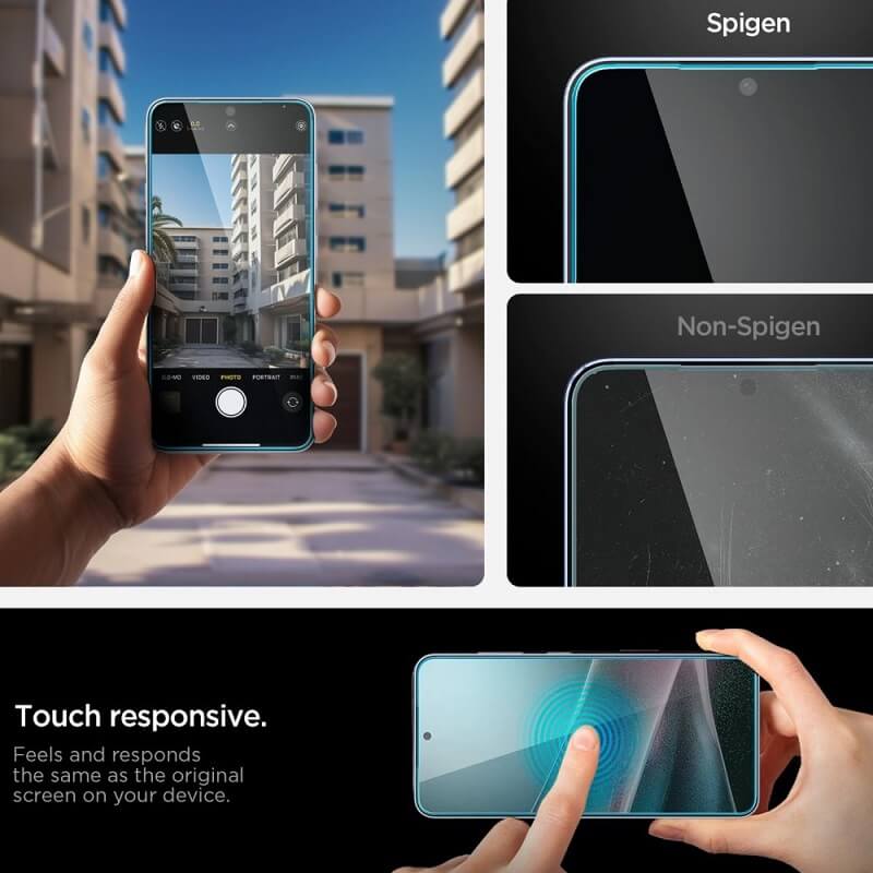 Стъклен Протектор за Samsung S25 Edge, Spigen EZ Fit Pro Glass tR, Прозрачен (10)