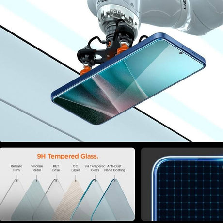 Стъклен Протектор за Samsung S25 Edge, Spigen EZ Fit Pro Glass tR, Прозрачен (9)