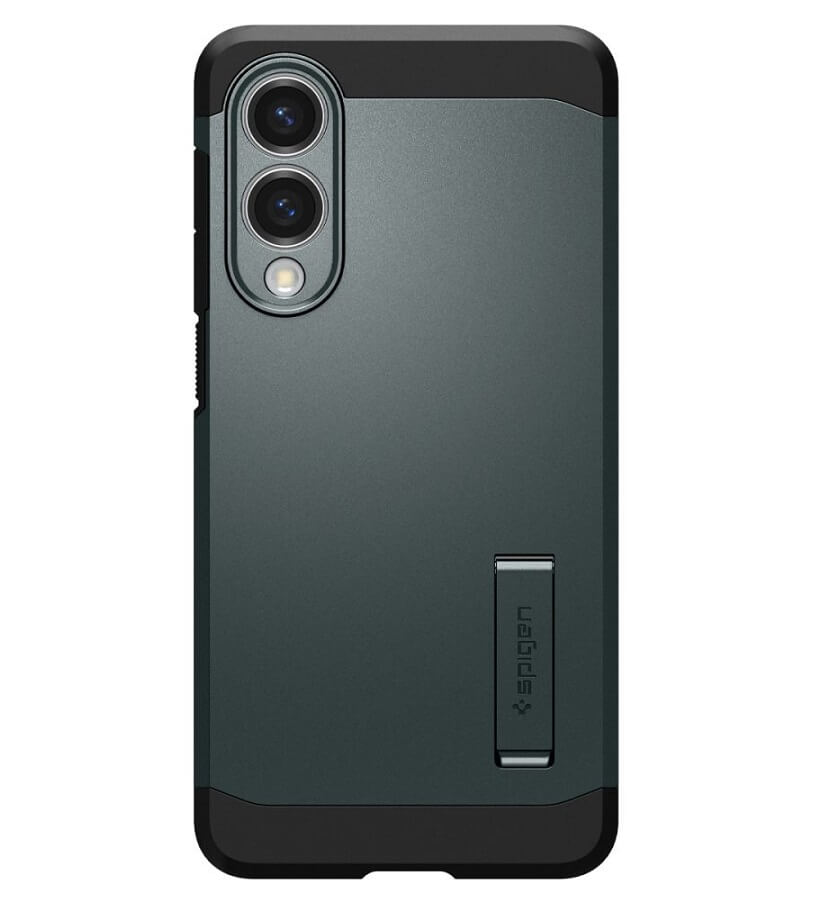 Magsafe Противоударен Калъф за Samsung S25 Edge, Spigen Tough Armor Case, Зелен (2)