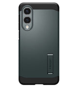 Magsafe Противоударен Калъф за Samsung S25 Edge, Spigen Tough Armor Case, Зелен (2)