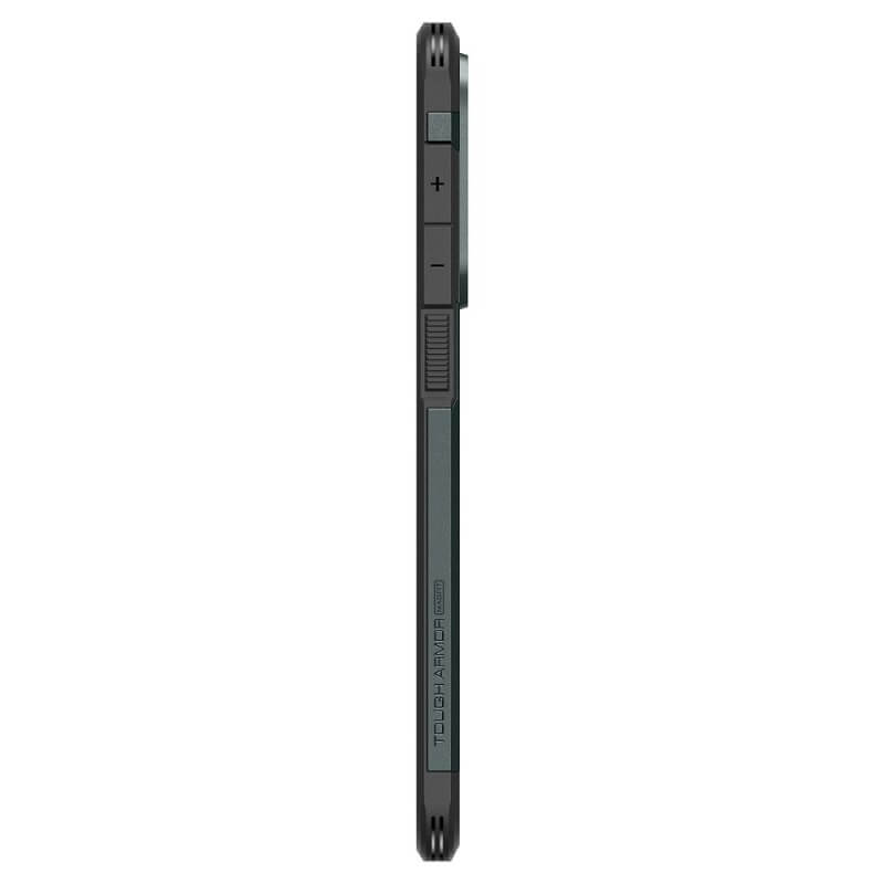 Magsafe Противоударен Калъф за Samsung S25 Edge, Spigen Tough Armor Case, Зелен (4)