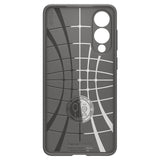 Противоударен Силиконов Калъф за Samsung S25 Edge, Spigen Liquid Air Case, Сив (3)
