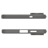 Противоударен Силиконов Калъф за Samsung S25 Edge, Spigen Liquid Air Case, Сив (6)