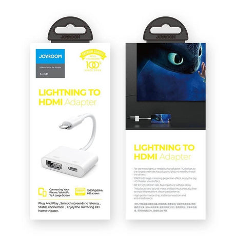 HDMI Адаптер за iPhone и iPad, Joyroom Lightning to HDMI, Бял (5)