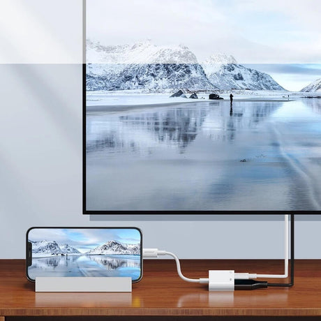 HDMI Адаптер за iPhone и iPad, Joyroom Lightning to HDMI, Бял (4)