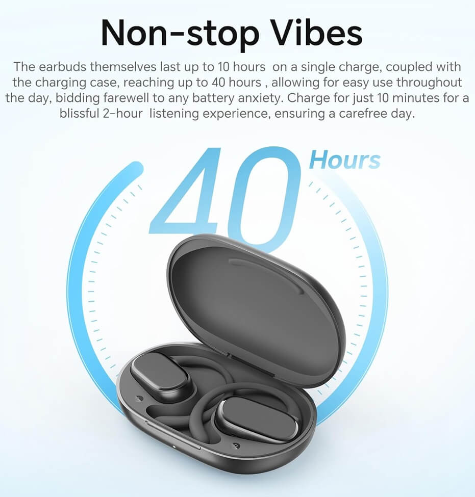 Безжични Слушалки, Honor Choice Open-Ear Earbuds 5504AATP, Черен (4)
