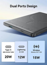 Magsafe Външна Батерия за iPhone, Joyroom Ultra-Slim 5000mAh, Сив (5)