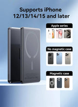 Magsafe Външна Батерия за iPhone, Joyroom Ultra-Slim 5000mAh, Сив (7)