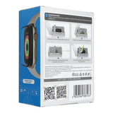 Стъклен Протектор за Apple Watch 11/ 10 42mm, Blueo HD 5D Glass, Черен (4)