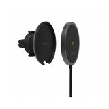 Magsafe Зарядно-Стойка за Кола, Mophie Snap+ Wireless Vent Mount, Черен (2)