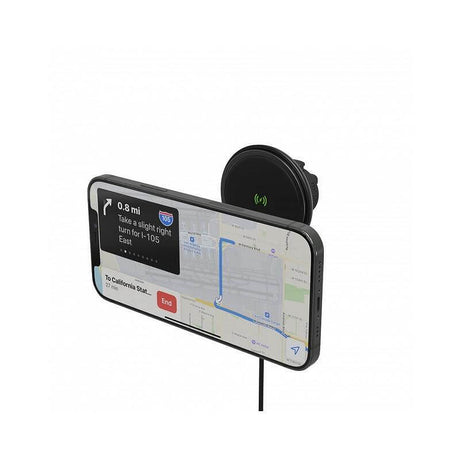 Magsafe Зарядно-Стойка за Кола, Mophie Snap+ Wireless Vent Mount, Черен (3)