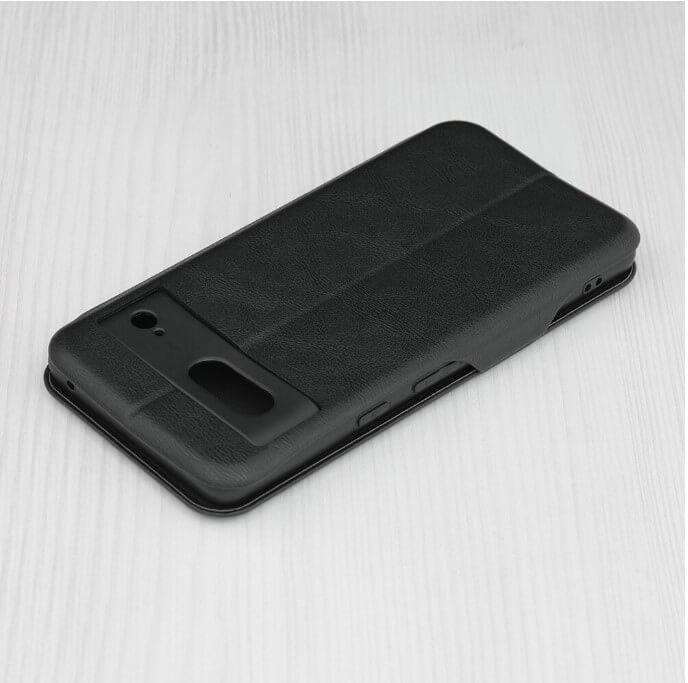 Кожен Калъф за Google Pixel 7, Tech-Protect Techsuit Safe Book Case, Черен (4)
