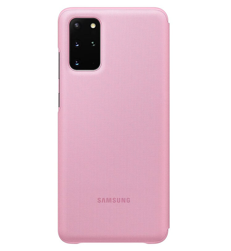 Оригинален Активен Калъф за Samsung S20 Plus Led View Cover Book Case EF-NG985PPEGWW, Розов (2)
