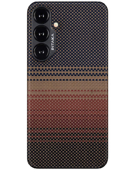 Magsafe Калъф за Samsung S24, Pitaka MagEZ 4 Case, Кафяв