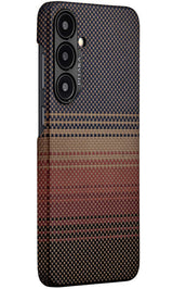 Magsafe Калъф за Samsung S24, Pitaka MagEZ 4 Case, Кафяв (3)