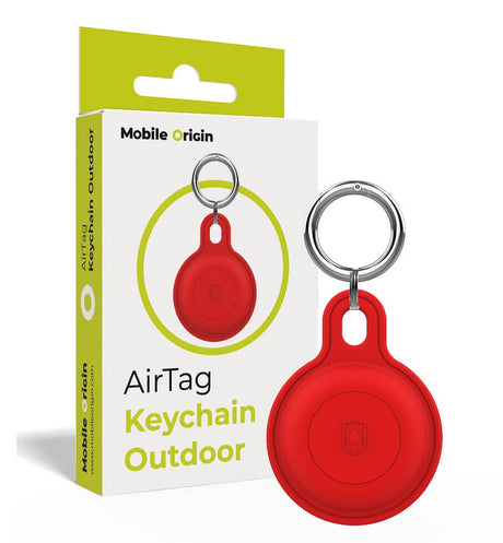 Противоударен Калъф за Apple AirTag, Mobile Origin Airtag Keychain, Червен