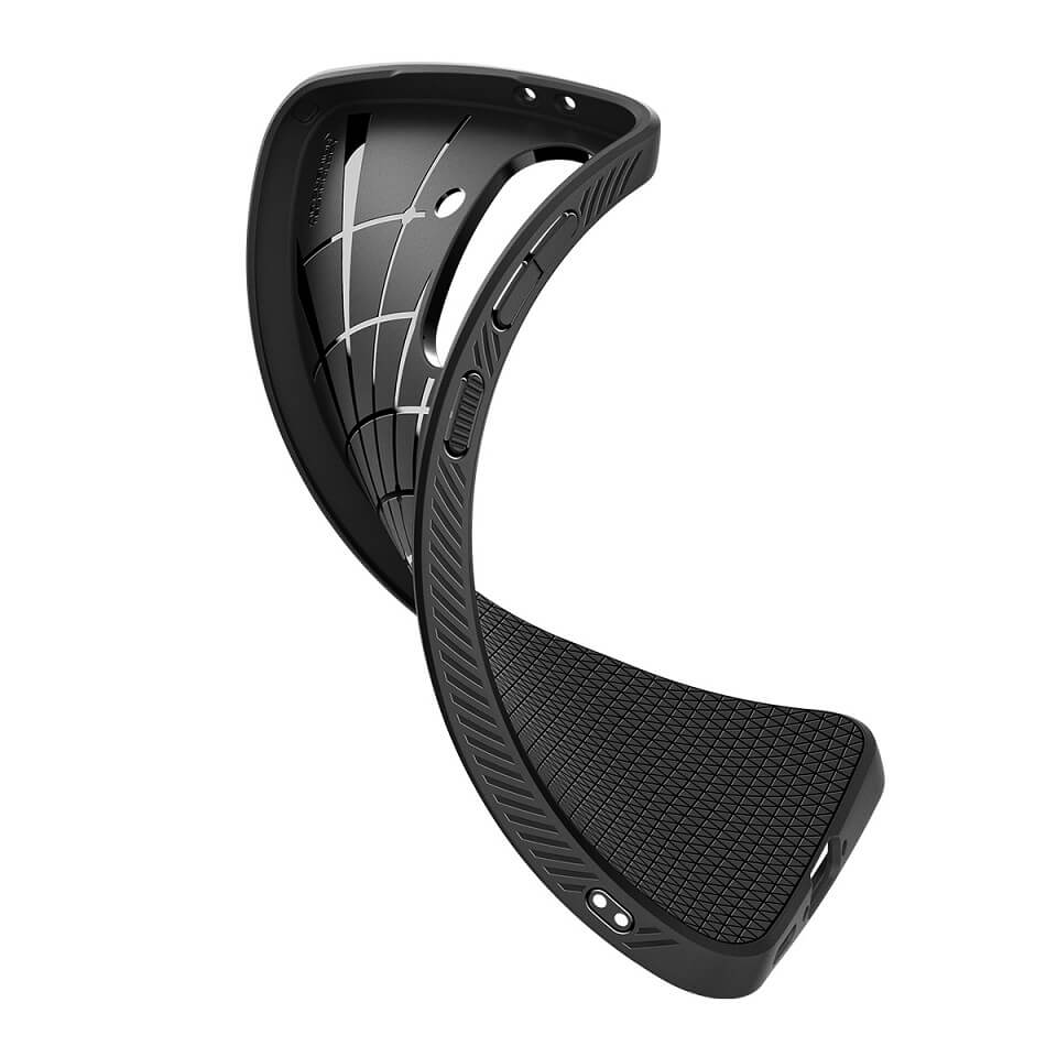 Противоударен Силиконов Калъф за Samsung A56, Spigen Liquid Air Case, Черен (10)