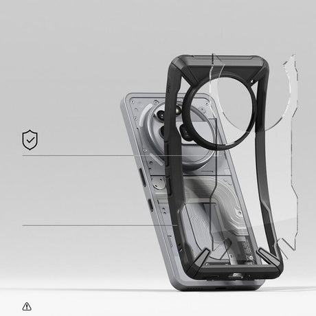 Противоударен Калъф за Nothing Phone 3A Pro, Ringke Fusion X Case, Черен (4)