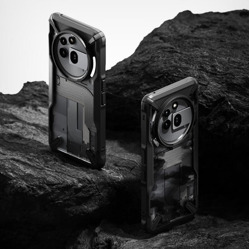 Противоударен Калъф за Nothing Phone 3A Pro, Ringke Fusion X Case, Черен (7)