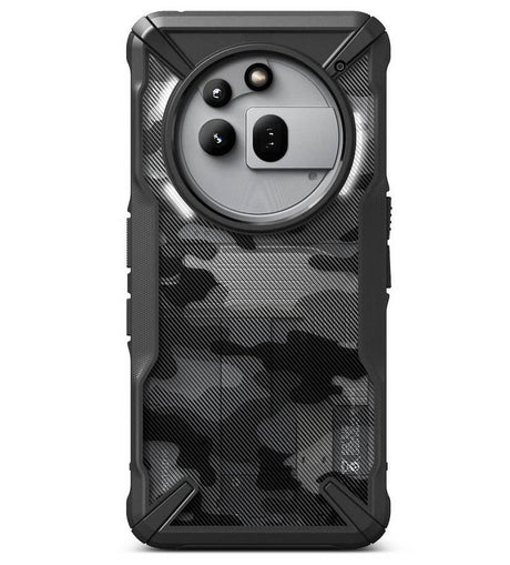 Противоударен Калъф за Nothing Phone 3A Pro, Ringke Fusion X Camo Case, Черен (2)