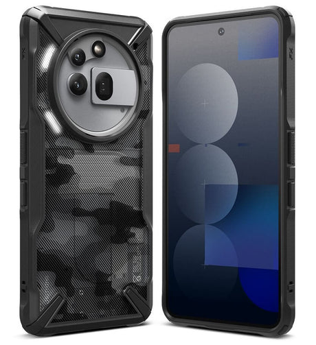Противоударен Калъф за Nothing Phone 3A Pro, Ringke Fusion X Camo Case, Черен
