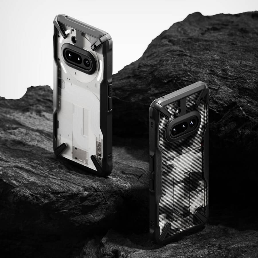 Противоударен Калъф за Nothing Phone 3A, Ringke Fusion X Case, Черен (6)