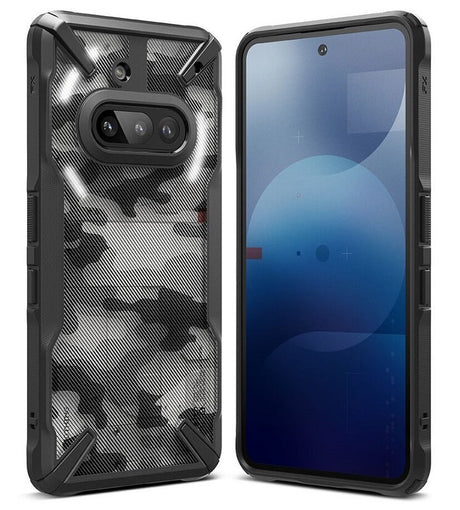 Противоударен Калъф за Nothing Phone 3A, Ringke Fusion X Camo Case, Черен