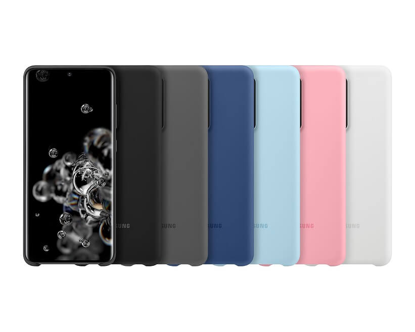 Оригинален Силиконов Калъф за Samsung S20 Ultra Silicone Cover Case EF-PG988TWEGEU, Бял (5)