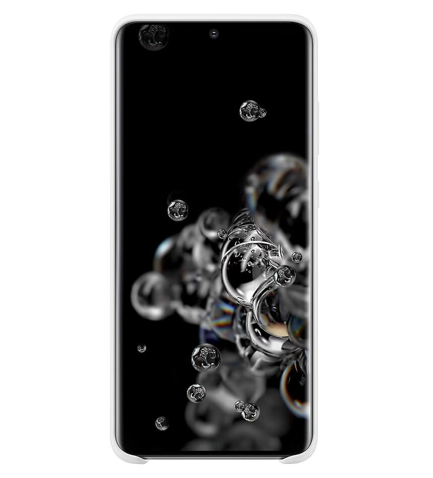 Оригинален Силиконов Калъф за Samsung S20 Ultra Silicone Cover Case EF-PG988TWEGEU, Бял (2)