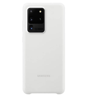 Оригинален Силиконов Калъф за Samsung S20 Ultra Silicone Cover Case EF-PG988TWEGEU, Бял