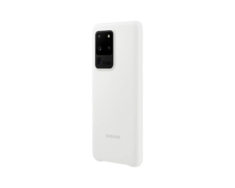 Оригинален Силиконов Калъф за Samsung S20 Ultra Silicone Cover Case EF-PG988TWEGEU, Бял (3)