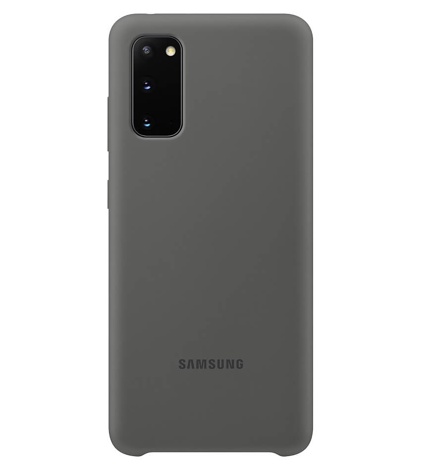 Оригинален Силиконов Калъф за Samsung S20 Silicone Cover Case EF-PG980TJEGWW, Сив