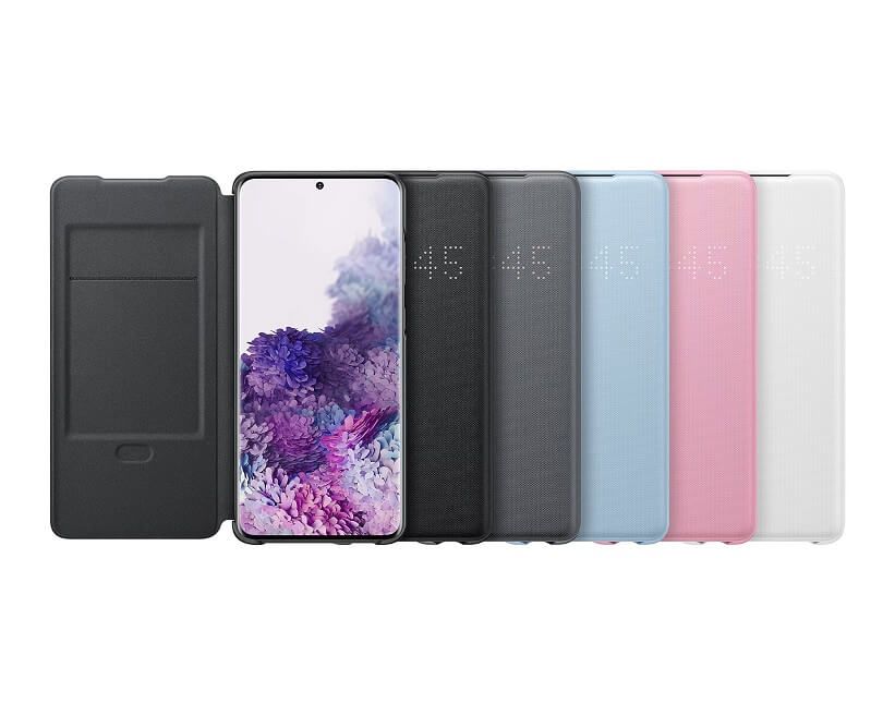 Оригинален Активен Калъф за Samsung S20 Plus Led View Cover Book Case EF-NG985PLEGWW, Син (5)