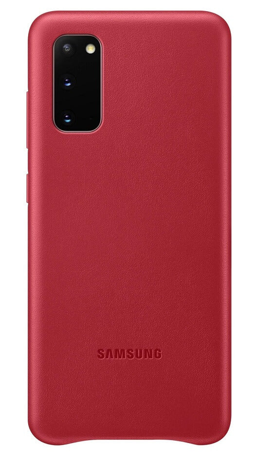 Оригинален Кожен Калъф за Samsung S20 Plus, Leather Cover Case EF-VG985LREGWW, Червен