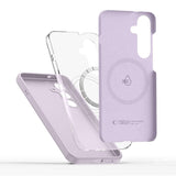 Magsafe Калъф за Samsung S25 Edge, Tech-Protect Liquid Silicone Case, Лилав (2)