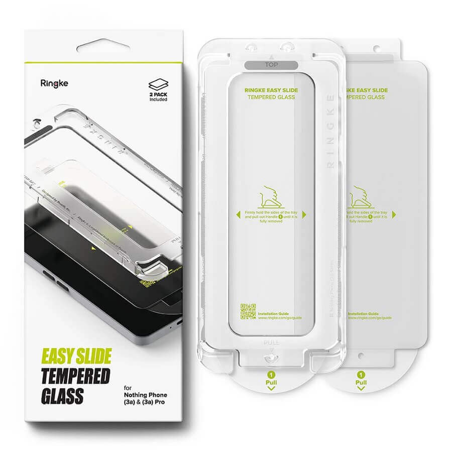 Стъклен Протектор за Nothing Phone 3A Pro/ 3A, Ringke Easy Slide Glass 2бр., Прозрачен (3)