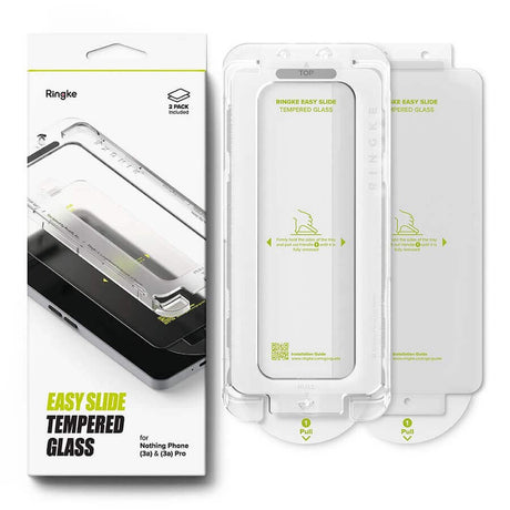 Стъклен Протектор за Nothing Phone 3A Pro/ 3A, Ringke Easy Slide Glass 2бр., Прозрачен (3)